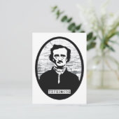 Nevermore Edgar Allan Poe Postkarte (Stehend Vorderseite)