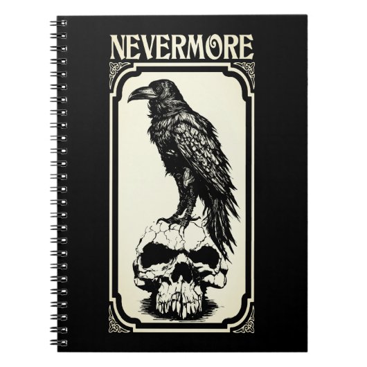 Nevermore | Edgar Allan Poe - The Raven Notizblock (Vorderseite)