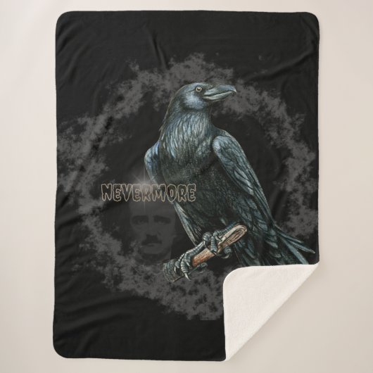 Nevermore - Edgar Allen Poe Sherpadecke (Vorderseite)
