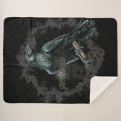 Nevermore - Edgar Allen Poe Sherpadecke (Vorderseite (Horizontal))