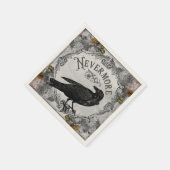 Nevermore Eerie Raven Halloween Horror Serviette (Ecke)