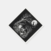 Nevermore Friedhof Serviette (Ecke)