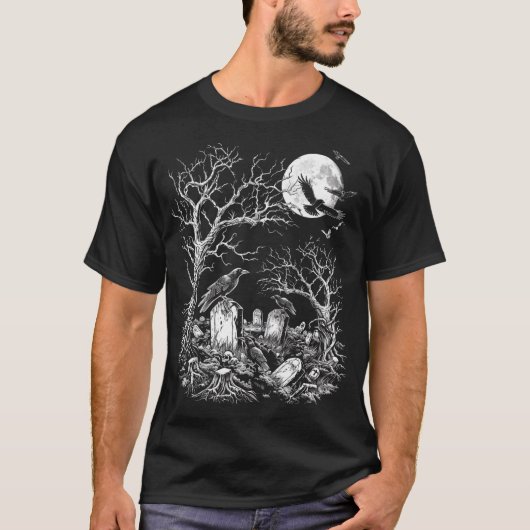Nevermore Friedhof T-Shirt (Vorderseite)