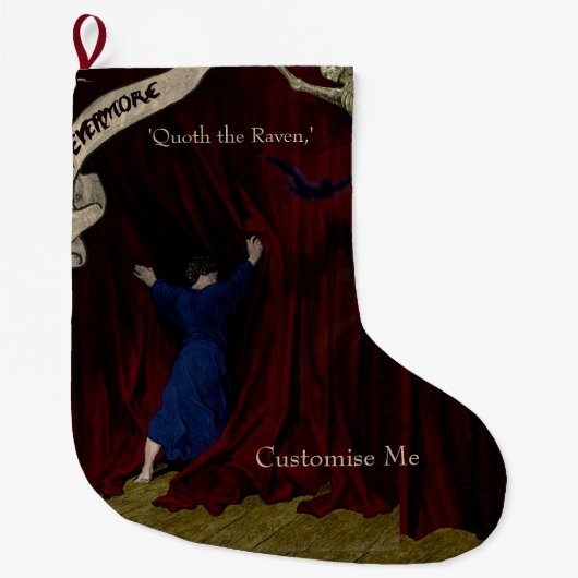 Nevermore. Großer Weihnachtsstrumpf (Vorderseite)