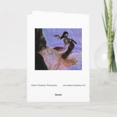 "Nevermore" Hände, Spooky Hair, Fake Bird Skelett Karte (Rückseite)