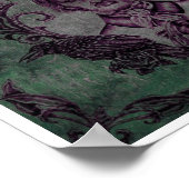 Nevermore in Grün Poster (Ecke)