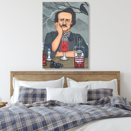 NEVERMORE POE LEINWANDDRUCK (Insitu (Schlafzimmer))