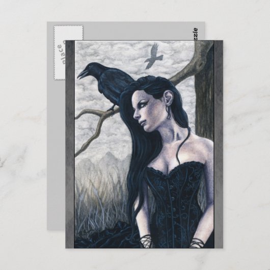 Nevermore Postkarte (Vorne/Hinten)