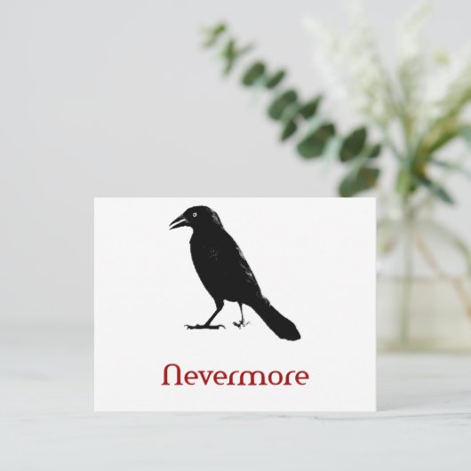 Nevermore Postkarte (Stehend Vorderseite)