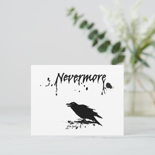 Nevermore Postkarte (Stehend Vorderseite)