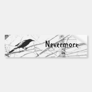 "Nevermore" Raben-Autoaufkleber Edger-Allens Poe Autoaufkleber