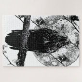 Nevermore Raven and the moon Puzzle (Horizontal)