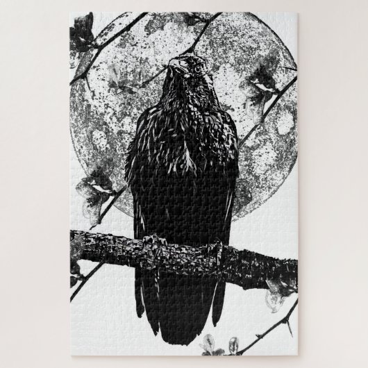 Nevermore Raven and the moon Puzzle (Vertikal)