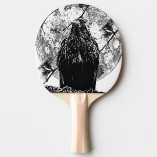 Nevermore Raven and the moon Tischtennis Schläger