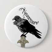 Nevermore Raven Button (Vorderseite)