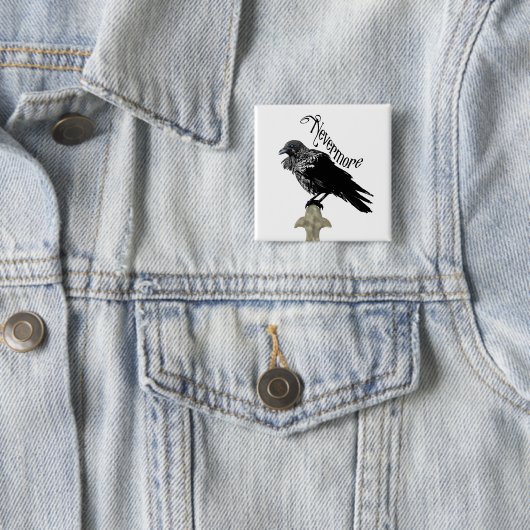 Nevermore Raven Button (Beispiel)