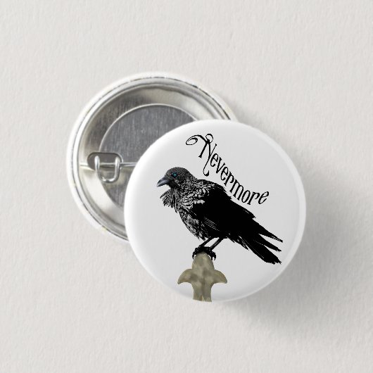 Nevermore Raven Button (Vorne & Hinten)