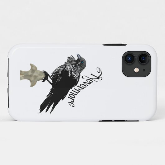 Nevermore Raven Case-Mate iPhone Hülle (Rückseite (Horizontal))