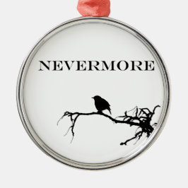 Nevermore Raven Gedicht Edgar Allan Poe Design Ornament Aus Metall
