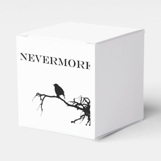 Nevermore Raven Gedicht Edgar Allan Pose Zitat Geschenkschachtel (Vorderseite)