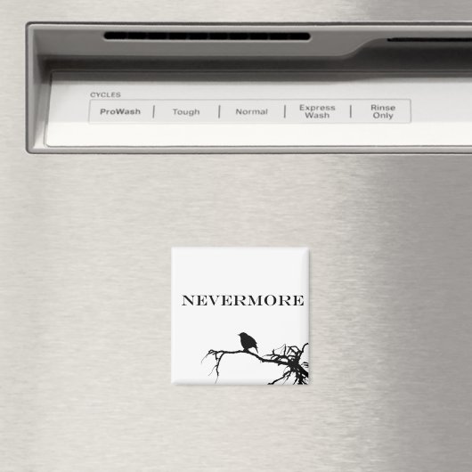 Nevermore Raven Gedicht Edgar Allan Pose Zitat Magnet (In Situ (Geschirrspüler))