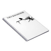 Nevermore Raven Gedicht Edgar Allan Pose Zitat Notizblock (Rechte Seite)