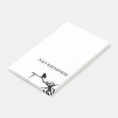 Nevermore Raven Gedicht Edgar Allan Pose Zitat Post-it Klebezettel (angewinkelt)