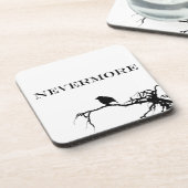 Nevermore Raven Gedicht Edgar Allan Pose Zitat Untersetzer (Linke Seite)