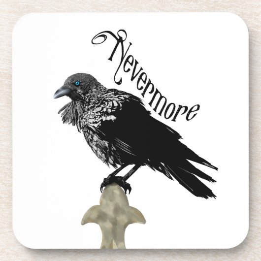 Nevermore Raven Getränkeuntersetzer (Vorderseite)
