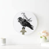 Nevermore Raven Große Wanduhr (Zuhause)