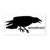 "Nevermore" Raven Gummistempel (Prägung)