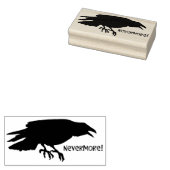 "Nevermore" Raven Gummistempel (Stempel)