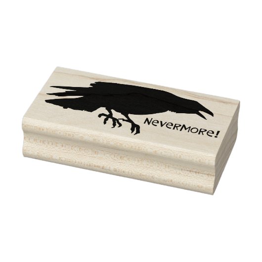 "Nevermore" Raven Gummistempel (Stempel)