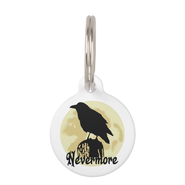 Nevermore Raven Haustiermarke (Vorderseite)