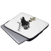 Nevermore Raven Laptopschutzhülle (Vorne Knopf)