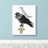 Nevermore Raven Leinwanddruck (Insitu (Holzboden))