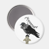 Nevermore Raven Magnet (Vorderseite/Rückseite)