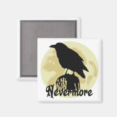 Nevermore Raven Magnet (Vorderseite/Rückseite)