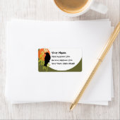 Nevermore - Raven & Moon von Poe Adressaufkleber (Insitu)