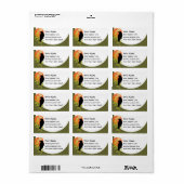 Nevermore - Raven & Moon von Poe Adressaufkleber (Vorne)