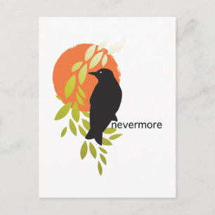 Nevermore - Raven & Moon von Poe Postkarte