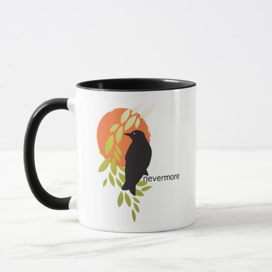 Nevermore - Raven & Moon von Poe Tasse (Links)