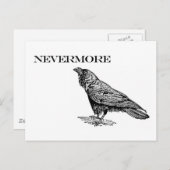 Nevermore Raven Postkarte (Vorne/Hinten)