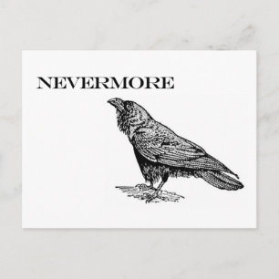 Nevermore Raven Postkarte