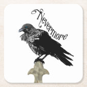 Nevermore Raven Rechteckiger Pappuntersetzer (Vorderseite)