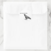 Nevermore Raven Runder Aufkleber (Tasche)
