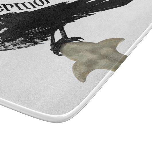 Nevermore Raven Schneidebrett (Ecke)