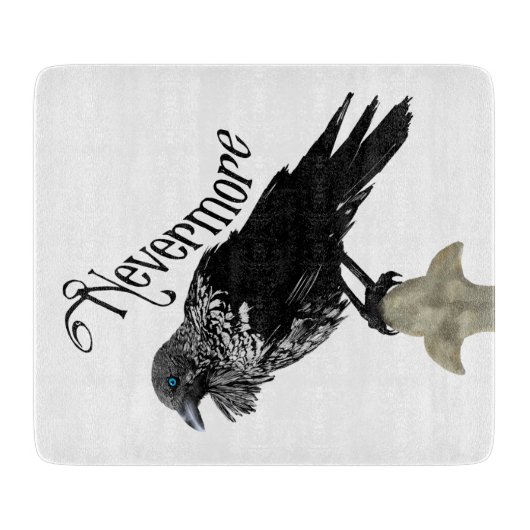 Nevermore Raven Schneidebrett (Vorderseite)