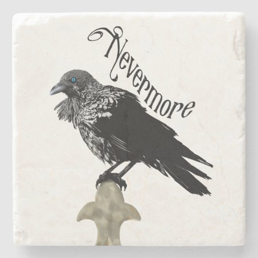 Nevermore Raven Steinuntersetzer (Vorderseite)
