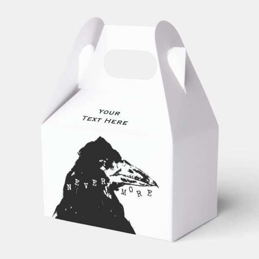 Nevermore Raven von Edgar Allan Poe Geschenkschachtel (Rückseite)